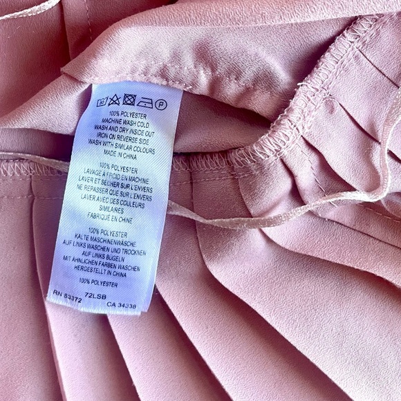 NWOT French Connection Crepe Pleated Tank Top Cami in Light Pink Size M - Picture 12 of 14